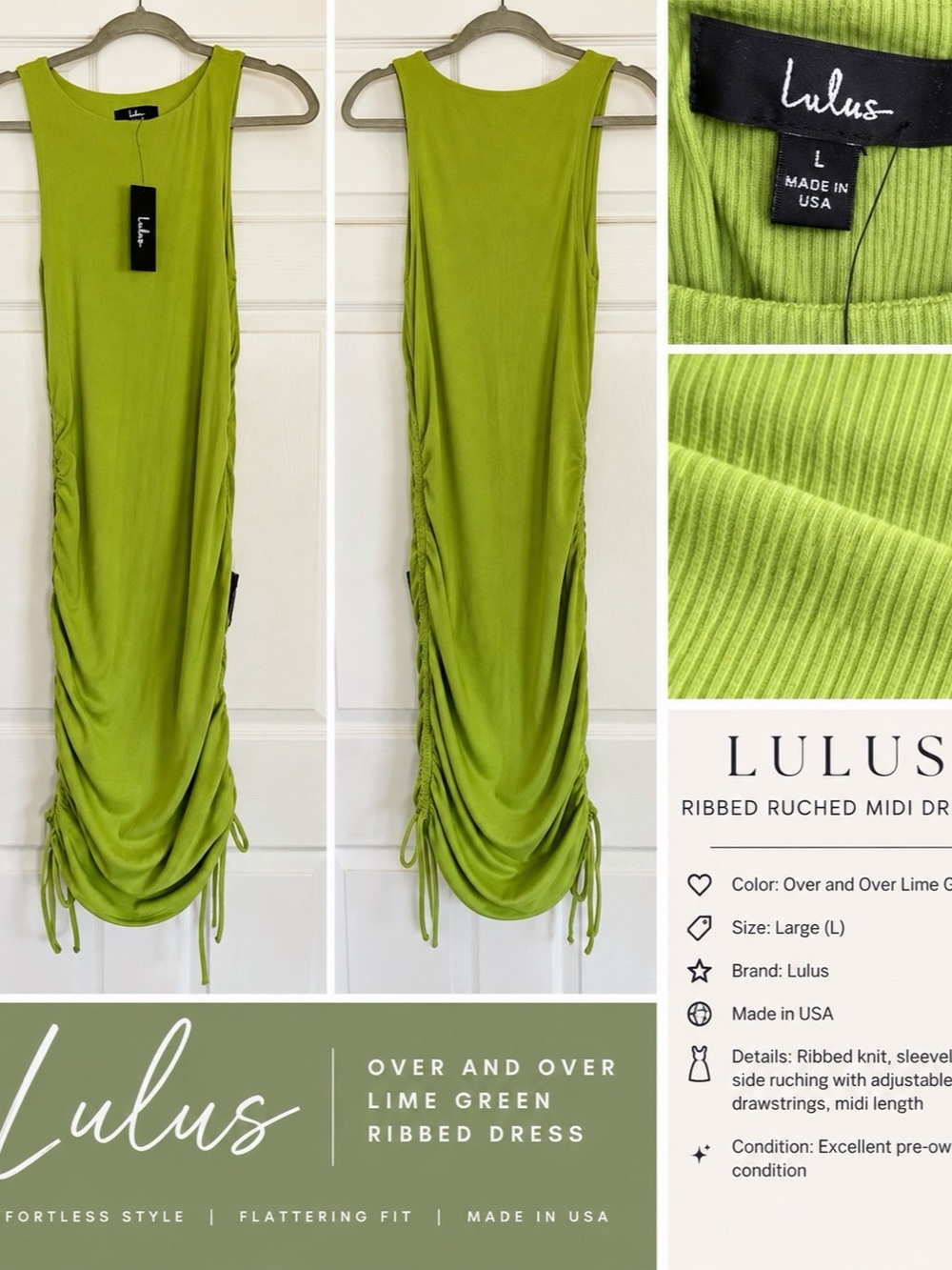 Lulus lime green dress